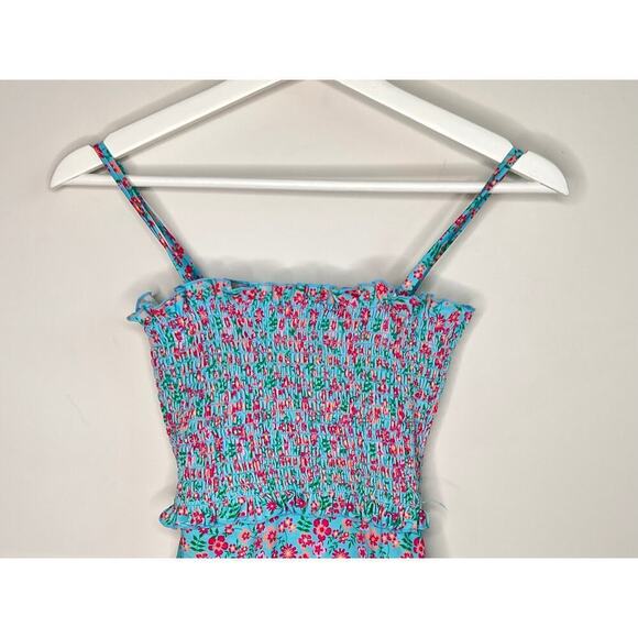 Sold & Stripes The Blue Vera Floral Print One Piece Swimsuit Women's Size XS - Picture 2 of 10